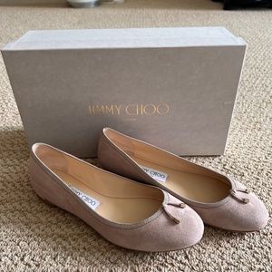 Jimmy Choo - Pink Walsh Ballerina Flats